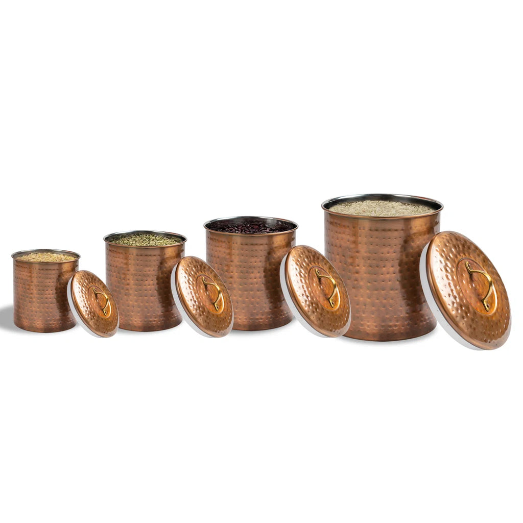 Set Of 4 Canisters Metal Canister - Set of 4