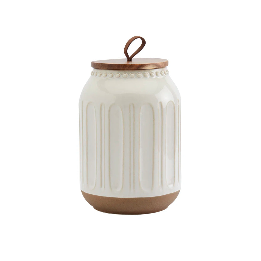 On the Counter 3PC Ziggy Canisters With Acacia Wood Lid