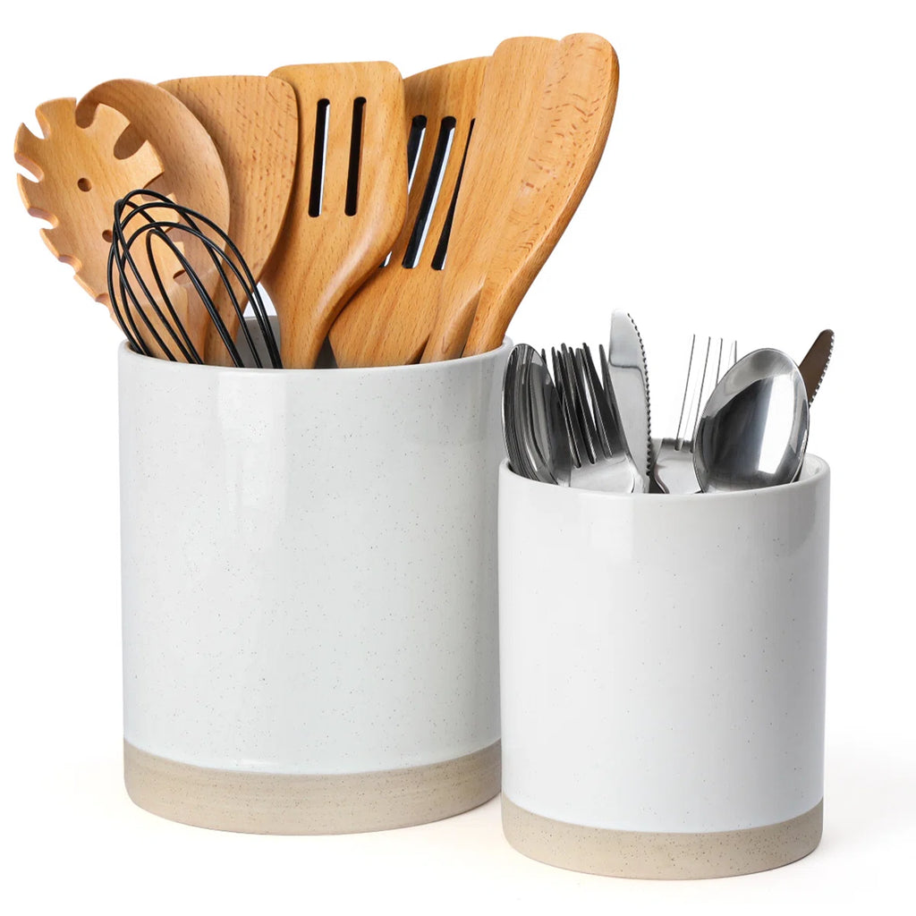 Stoneware Utensil Crock (Set of 2)