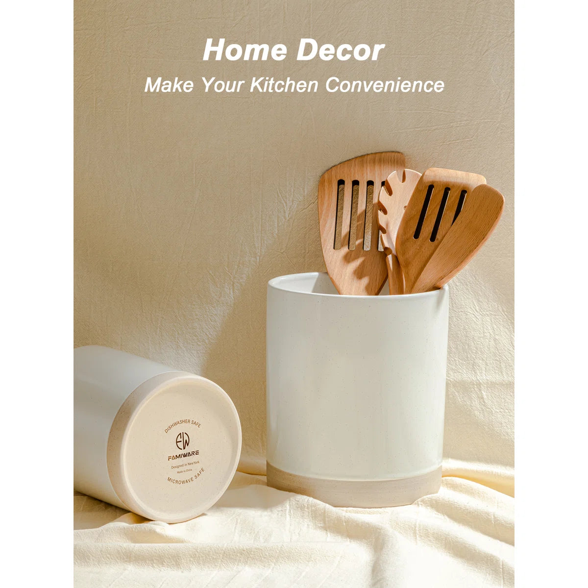 Stoneware Utensil Crock (Set of 2)
