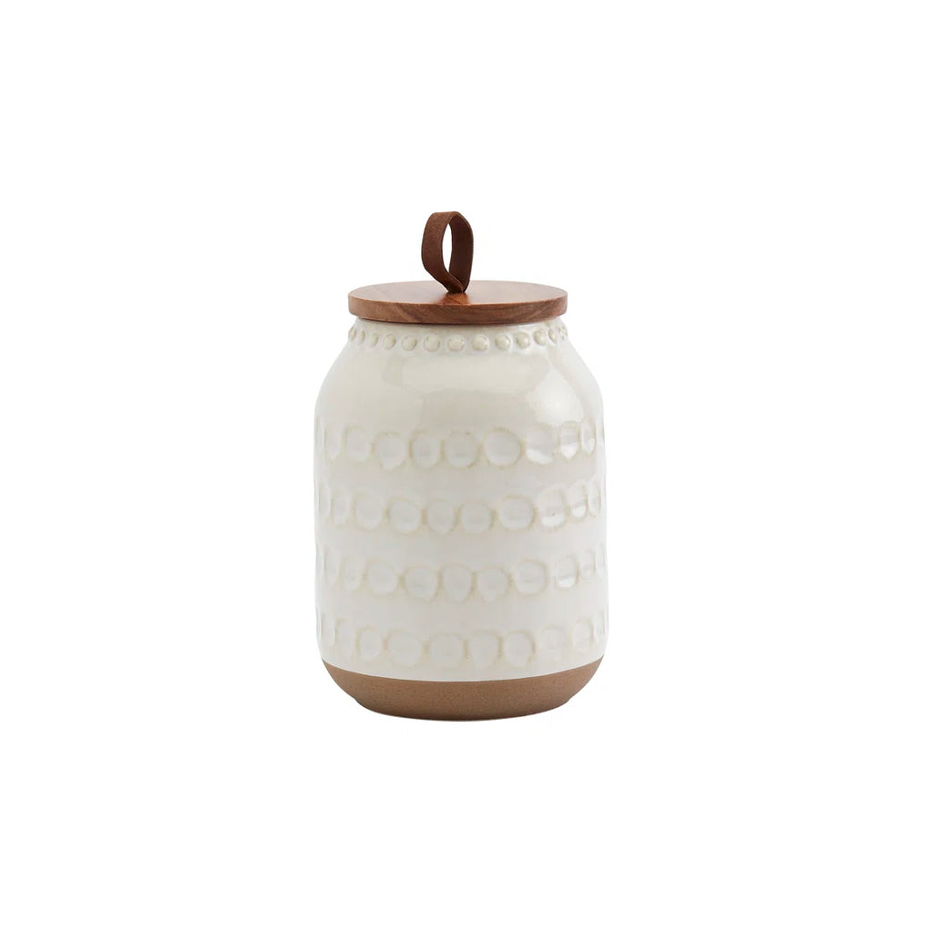 On the Counter 3PC Ziggy Canisters With Acacia Wood Lid